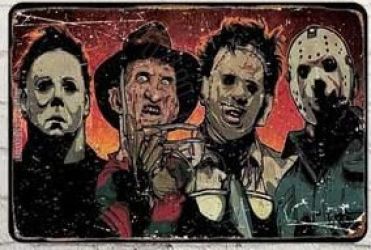 Horror Friends Metal Sign